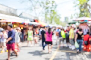 Vendors at Buc Days